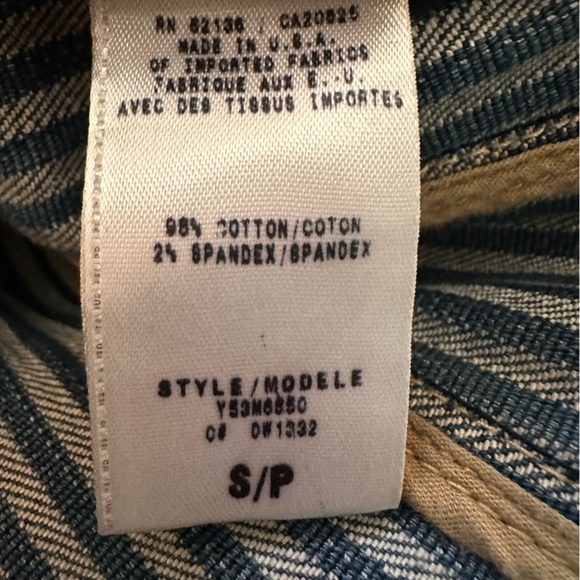 GUESS PREMIUM DENIM Womens Jacket Size Small Distressed Ripped Washed Cotton - Picture 10 of 12